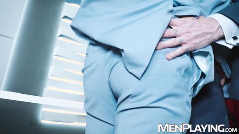 CEO Guillaume Wayne savagely barebacks with suite lawyer Ricky Hard