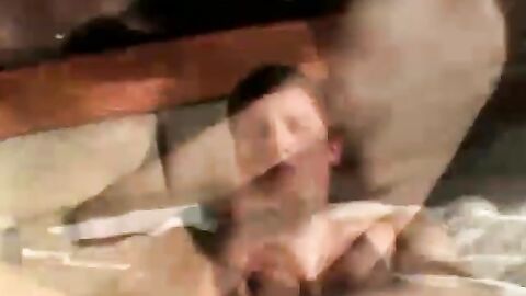 Handsome Chris Porter showed his pink hole while tugging his throbbing cock