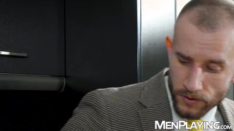 Boss Jacob Lord makes his coworker Ridick work for his promotion