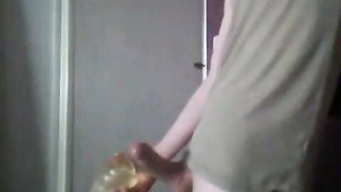 Skinny Twink Plays with a Huge Sex Toy