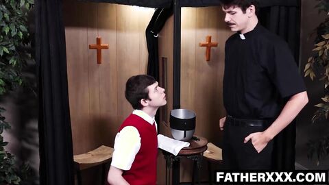 FatherXXX.com - Priest Jonah Wheeler cleanses immoral sins with cum