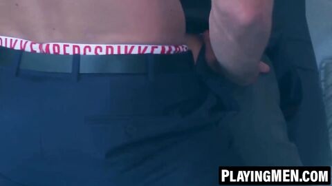 PlayingMen.com - Johan Kane drills Klein Kerr's tight ass in a suit