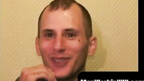 MenWorkinXXX.com - Inked amateur plays with his dick and covers his stomach in cum