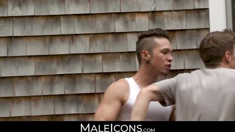 MaleIcons.com - Studs Troy Accola and Gabriel Alanzo's passionate sex session