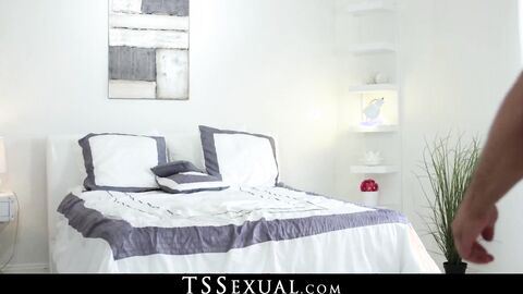 TSSexual.com - Charming tranny Nikki gets nailed anally with passion and vigor with f