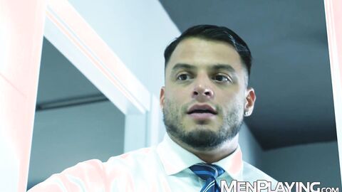 Businessman Axel Rockham seduces the handsome janitor Luciano