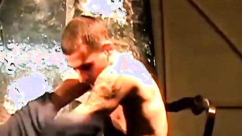 Wet and sweaty hardcore cock stroking and toy fucking by hottie Steve