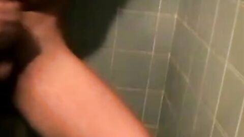 Passionate cock stroking while taking a shower by cutie Jack Hammah