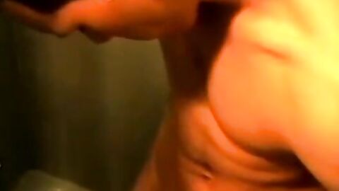 Passionate cock stroking while taking a shower by cutie Jack Hammah