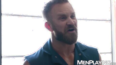 Arogant businessman Sir Peter is confronted and fucked by Bruce Jones