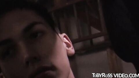 Young stud has his king-size dick sucked strongly and cums