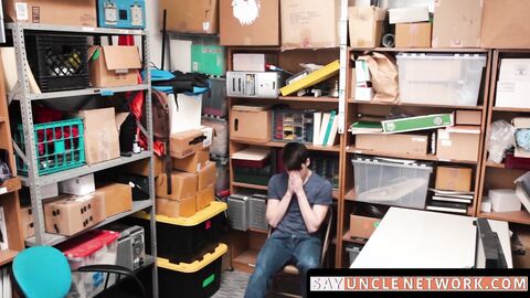 SayUncleNetwork.com - Sexy thief cum sprays while getting bareback fucked raw