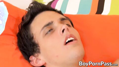 Hot tattooed teen Levon Meeks fucked bareback after blowjob