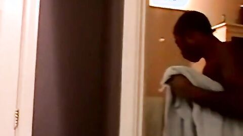 JoeSchmoeXXX.com - Ebony jock masturbation paused with mature homo's blowjob