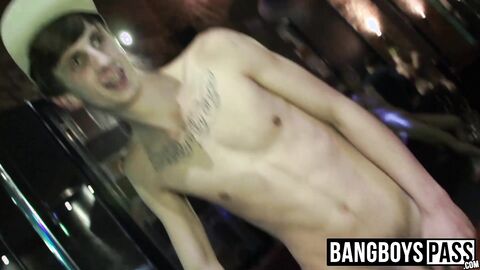 Stud enters strip club where his hard dick is sucked deep