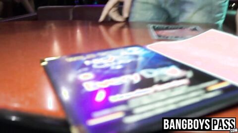 Stud enters strip club where his hard dick is sucked deep