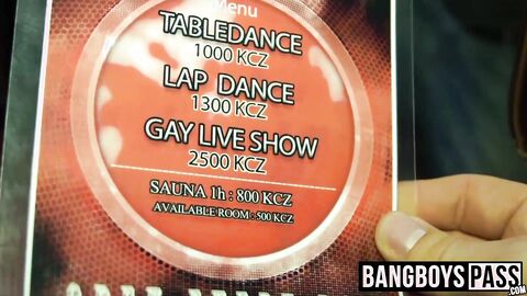 Stud enters strip club where his hard dick is sucked deep