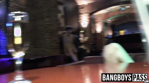 Stud enters strip club where his hard dick is sucked deep