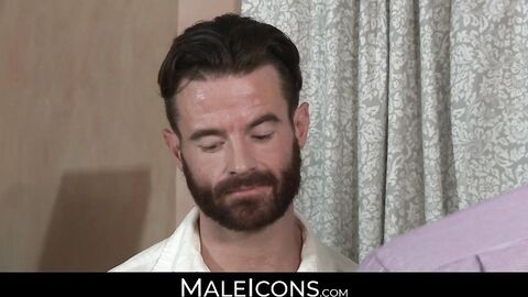 MaleIcons.com - Gay daddies Brendan Patrick and Hugh Hunter's intense sex session