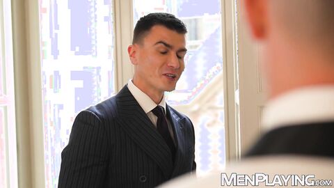 Mega hung MrDeepVoice raw destroys and ass licks Ruslan Angelos ass