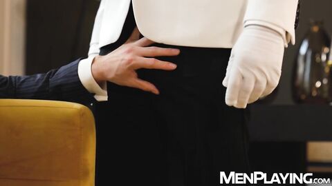 Mega hung MrDeepVoice raw destroys and ass licks Ruslan Angelos ass