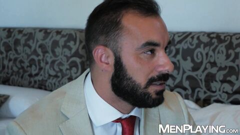 Nicolas Brooks bends over to have his ass anal drilled by Xavi Duran