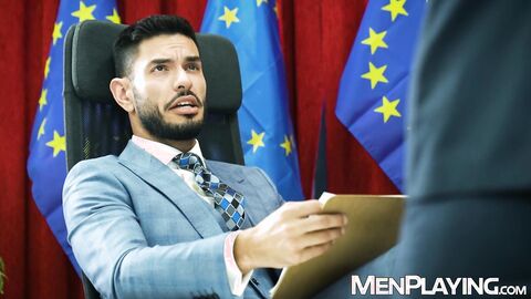 Dominant Nico Zetta rips Lazzaratos pants to eat and breed his round ass