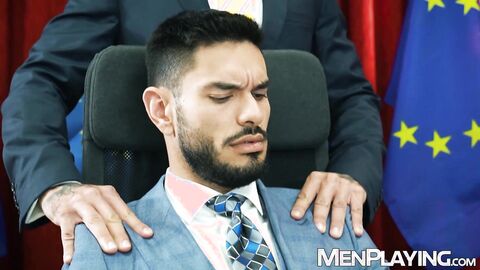 Dominant Nico Zetta rips Lazzaratos pants to eat and breed his round ass