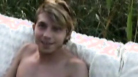 Horny Dillon and Will go wild in an outdoor cock jacking and toy fucking