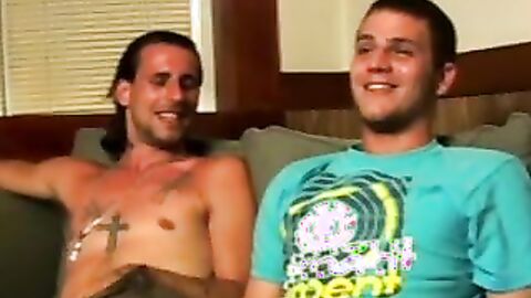 Hardcore anal slamming and cock sucking by butt buddies Chain and Welsey