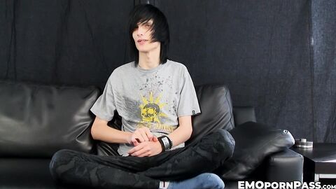 Leo Jones sinks his emo dick into a fleshlight to help him ejaculate