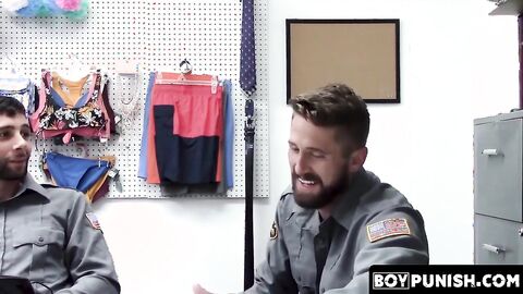 BoyPunish.com - Young man in uniform's teasing and raw, hardcore barebacking by a hor