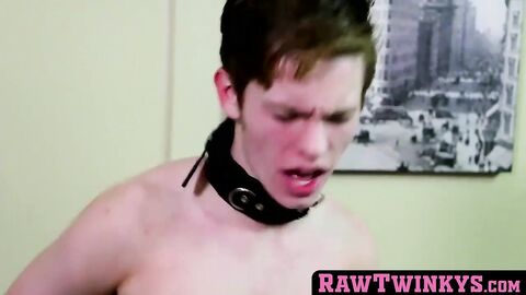 RawTwinkys.com - Bottom bitch bounces on his lover's big cock raw