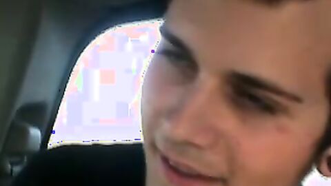 Hotties Judah and Lansing jerked off in the car in the middle of rush hour