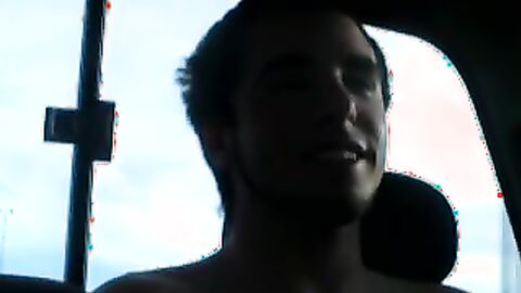 Hotties Judah and Lansing jerked off in the car in the middle of rush hour