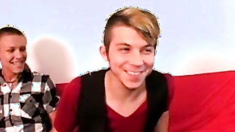 Wild anal doggystyle on the couch by gorgeous couple Dillon and Jay