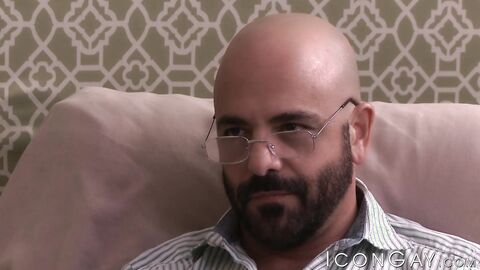 Bald psychotherapist Adam Russo drives my ass crazy with his restless pounding