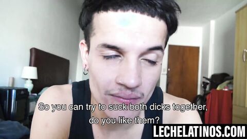 LecheLatinos.com - Sucking dicks and fucking by Nicolas and Damon
