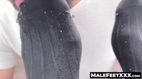 MaleFeetXXX.com - Hairy Chase dominates in an intense tickle torture of his sweaty fe