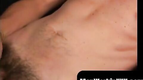 MenWorkinXXX.com - Handsome mature dude jerks off and covers his hands in hot cum