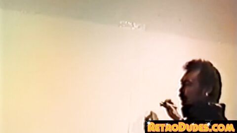 RetroDudes.com - Vintage policeman catches guys enjoying orgy banging