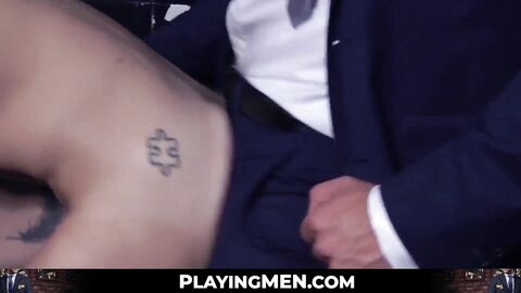 PlayingMen.com - Suit daddy Hector De Silva's post-glory hole anal domination