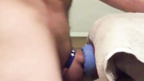 Hunk Humps Pillow to Hands-Free Orgasm