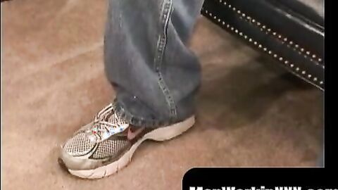 MenWorkinXXX.com - Hairy mature guy pulls out his dick on the sofa and achieves orgas