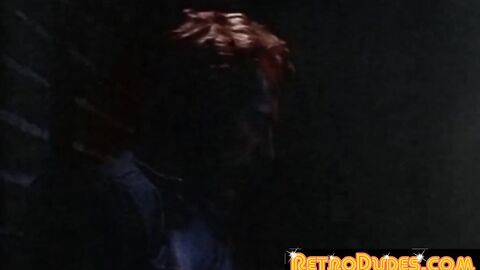 RetroDudes.com - Blonde stud in leather jacked eats ass after sucking dick