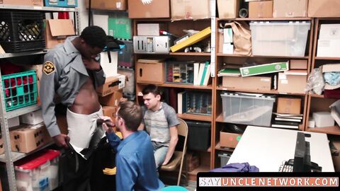 SayUncleNetwork.com - DP fucked twink punished for stealing with a raw daddy fuck