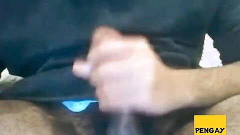 Big-Cock British Stud Strokes and Shoots