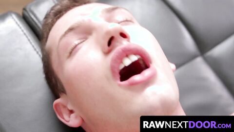 RawNextDoor.com - Young tattooed gays Jamie Steel and Hunter Smith indulge in barebac