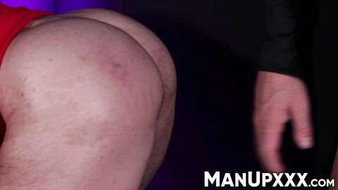 Brad Connors mercilessly bare fucks Baxter James for powerful cumshot