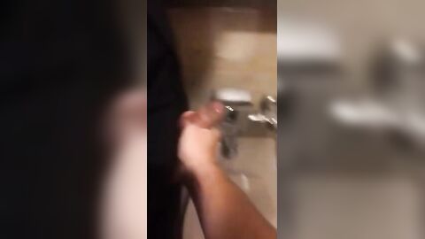 Hardcore Action in the Bathroom with Gaping and Handjobs